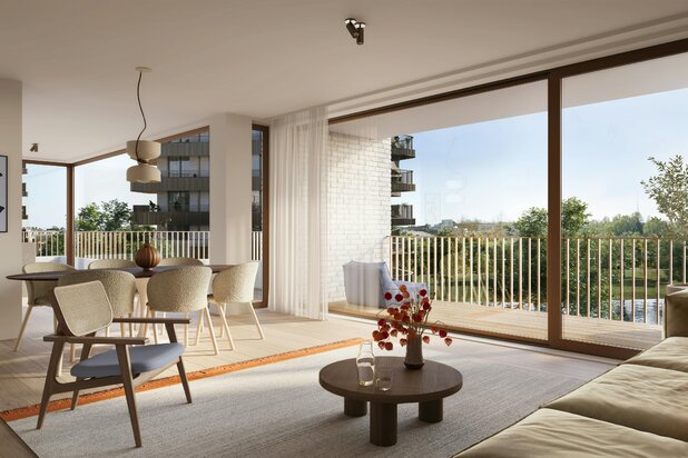 Penthouse aan de Leie met uitzonderlijke buitenruimte (91 m²)!